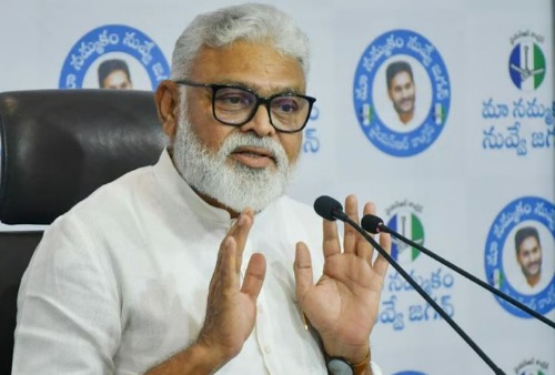 ఇంధన ధరలపై వైసీపీ నిరసన.. రిక్షా తొక్కిన అంబటి