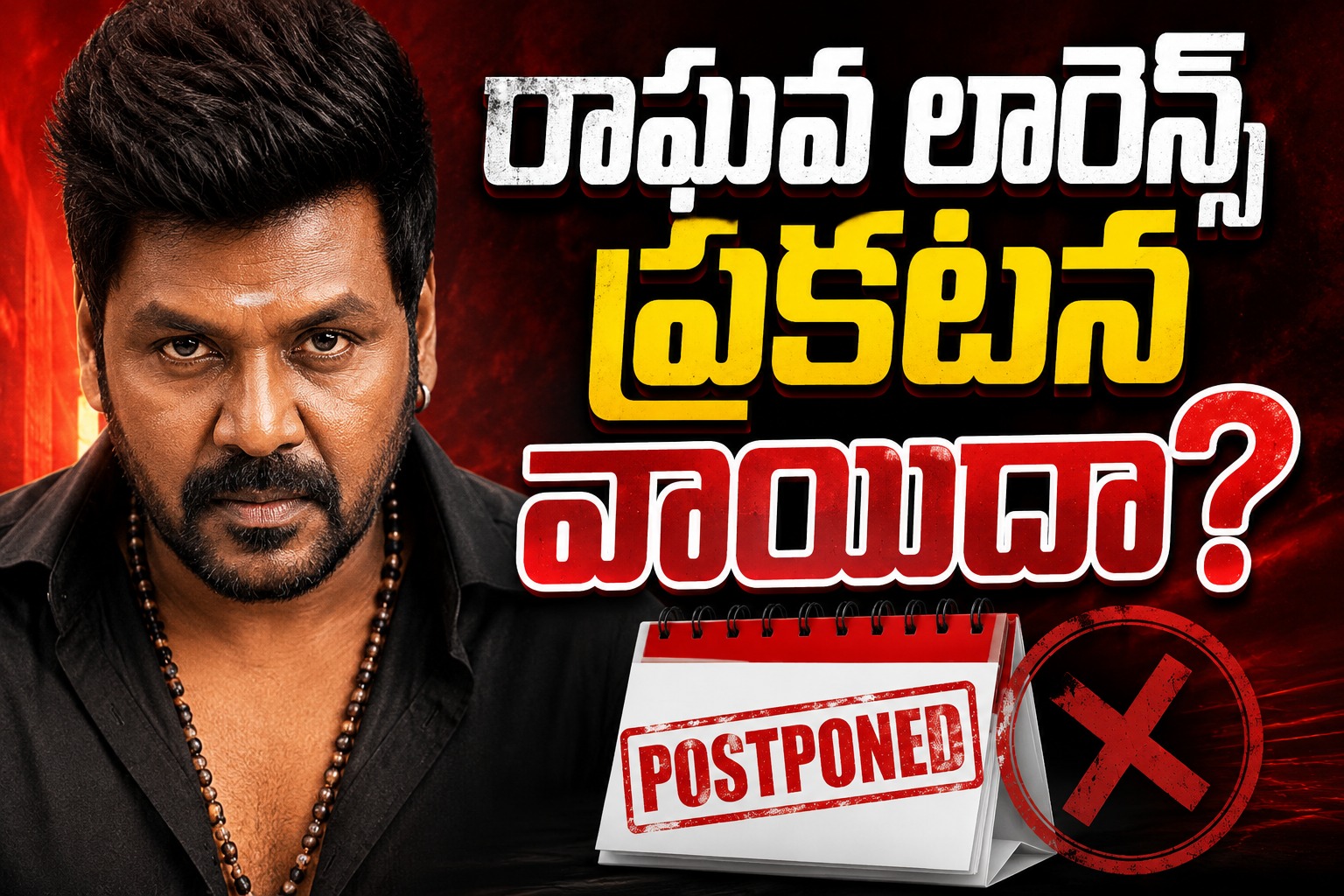 రాఘవ లారెన్స్ ప్రకటన వాయిదా?