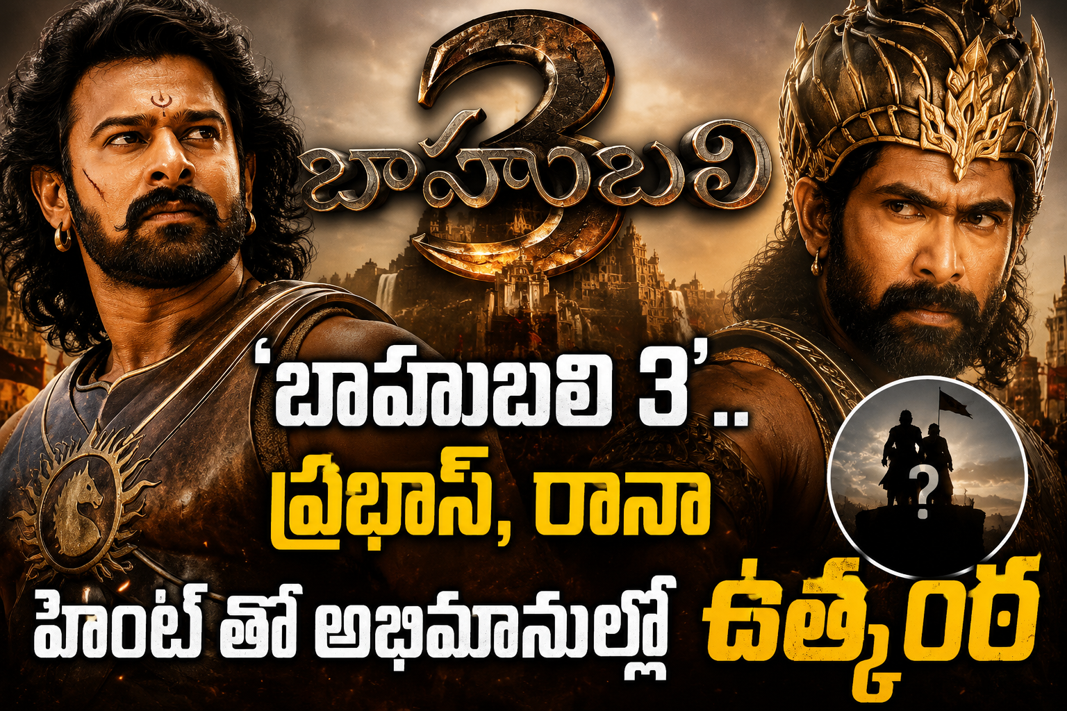 ‘బాహుబలి 3’.. ప్రభాస్, రానా హింట్ తో అభిమానుల్లో ఉత్కంఠ
