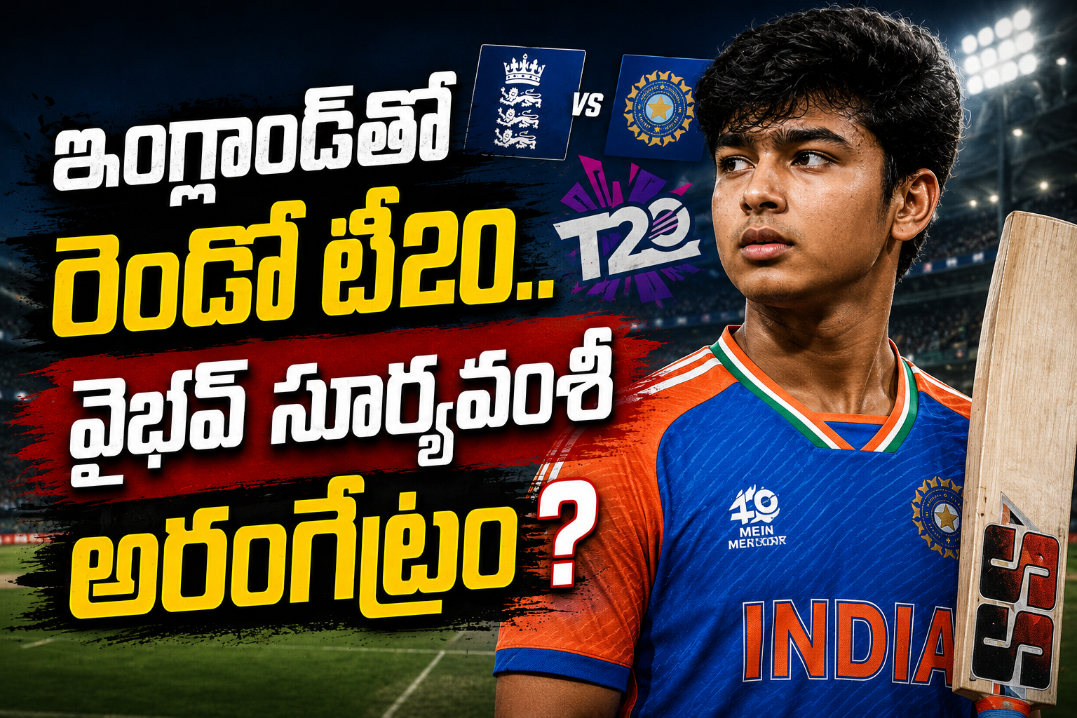 ఇంగ్లండ్‌తో రెండో టీ20.. వైభవ్ సూర్యవంశీ అరంగేట్రం.?