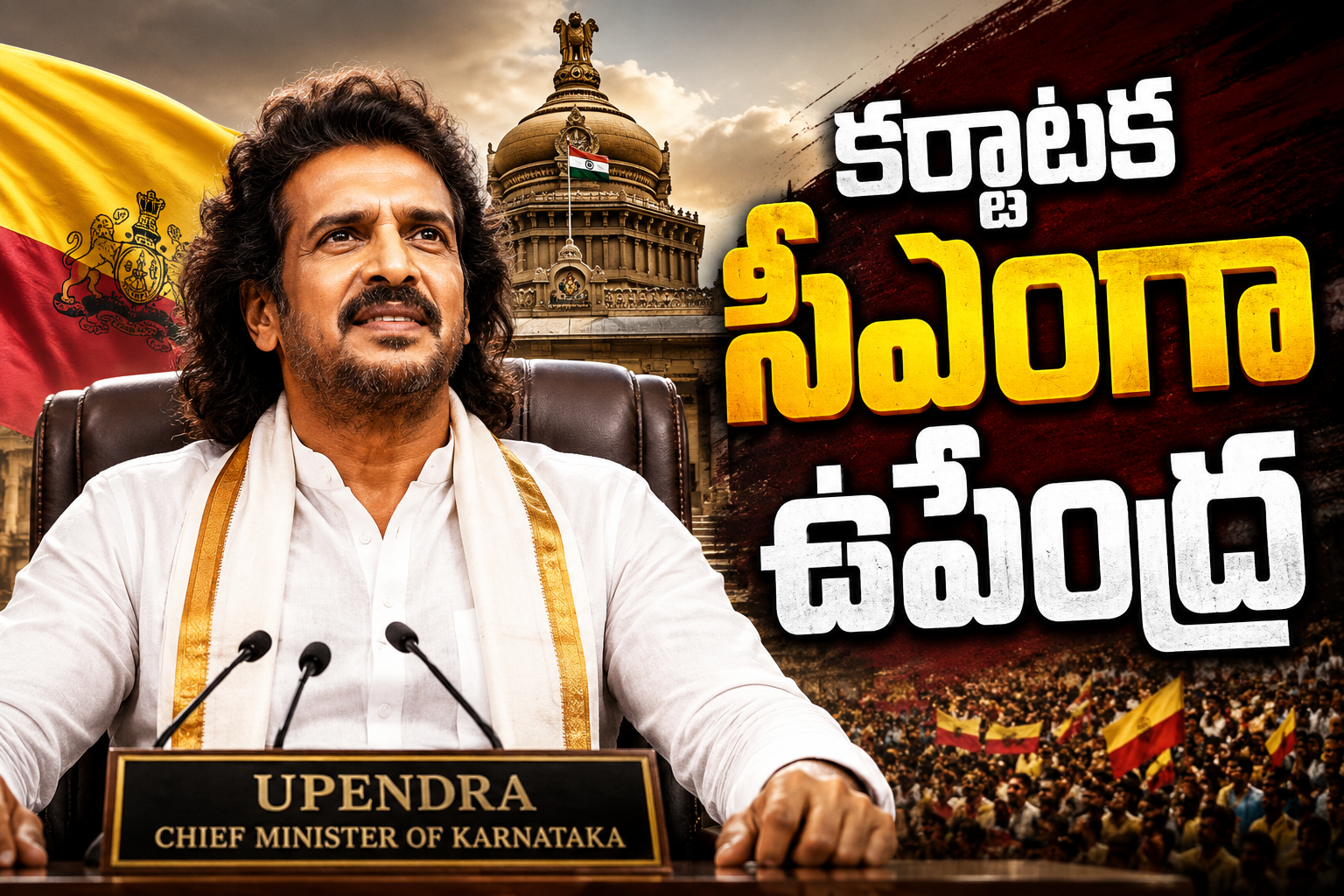కర్ణాటక సీఎంగా ఉపేంద్ర? .. ప్రజలు ఆదరించాలన్న శివన్న