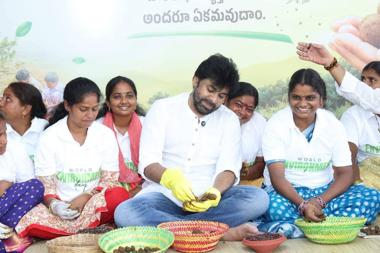 2.5 కోట్ల సీడ్ బాల్స్ తయారీకి శ్రీకారం చుట్టిన ఉప ముఖ్యమంత్రి పవన్ కళ్యాణ్