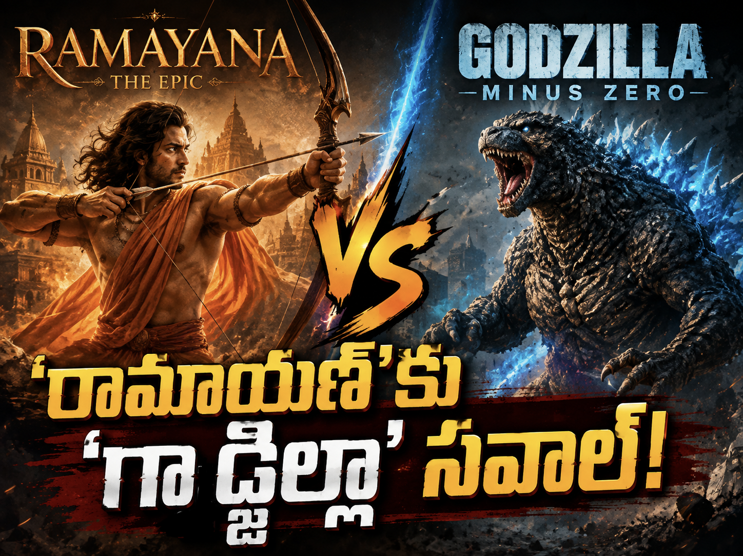 దీపావళి బాక్సాఫీస్ బిగ్ ఫైట్.. ‘రామాయణ్‌’కు ‘గాడ్జిల్లా’ సవాల్!