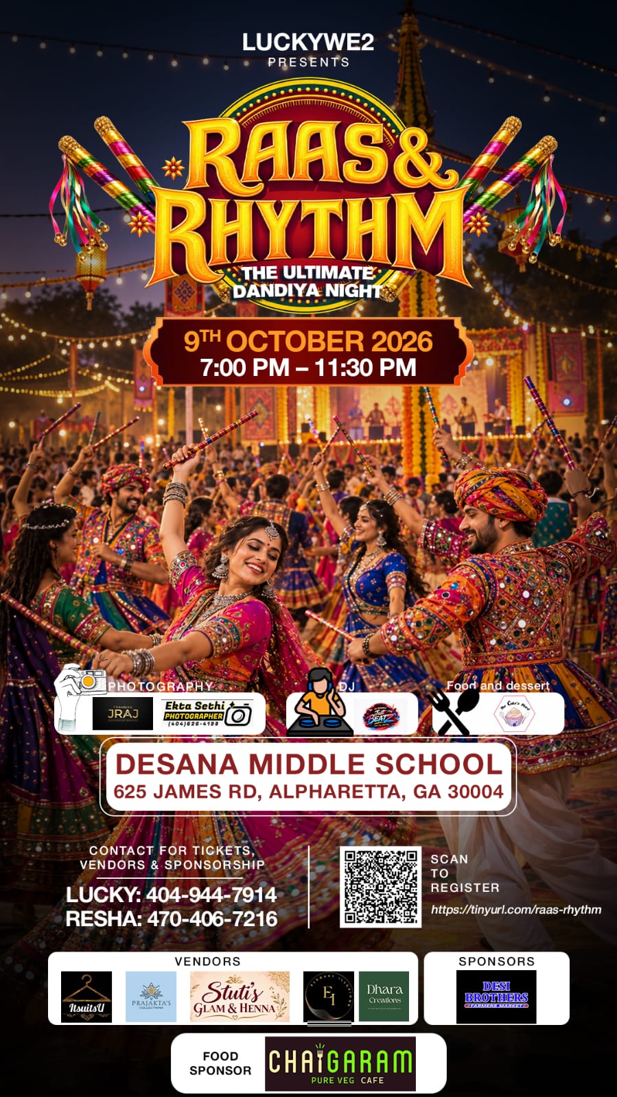 Raas & Rhythm: The Ultimate Dandiya Night in Alpharetta
