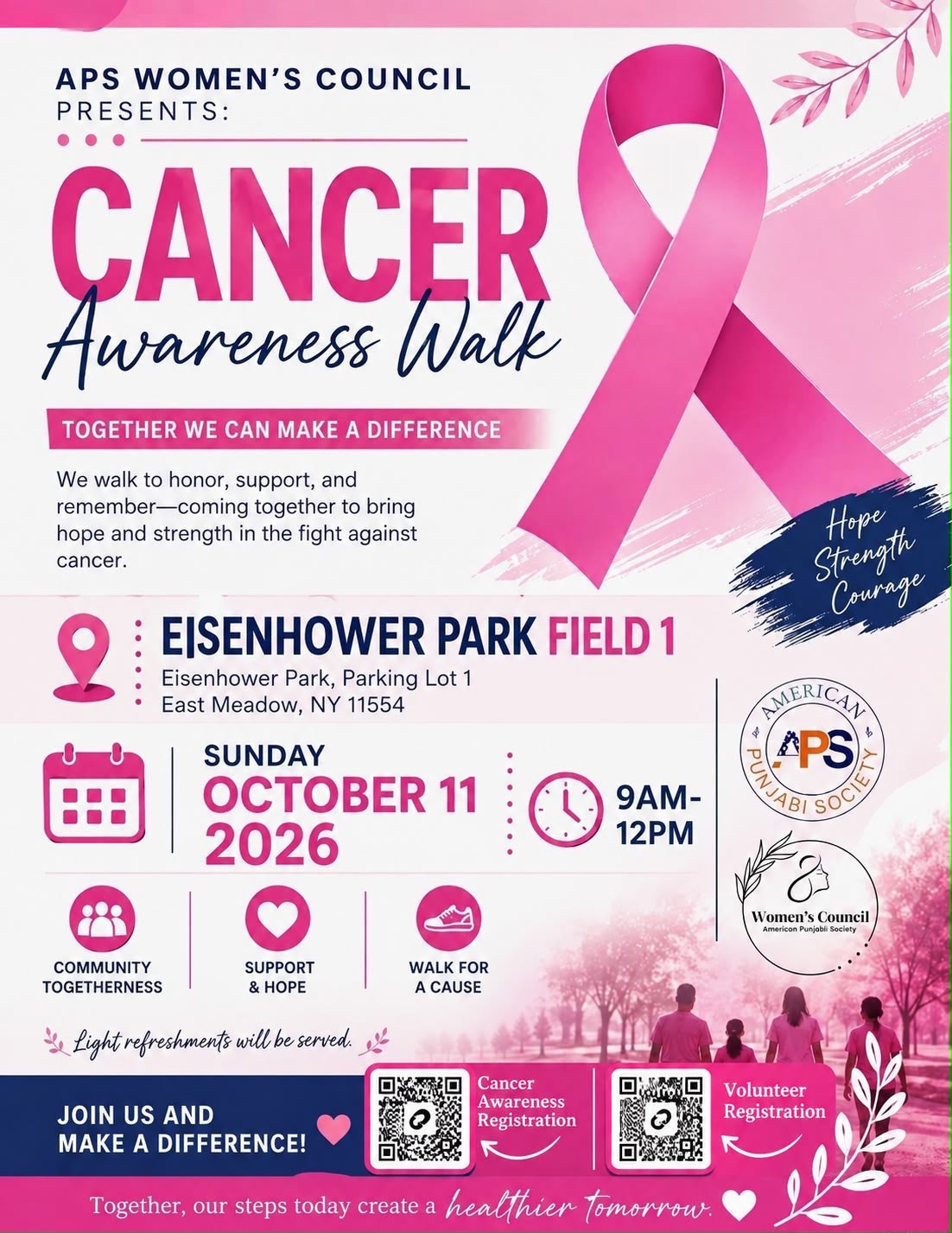 APS Women’s Council Presents: Cancer Awareness Walk